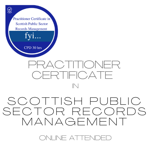 Practitioner Certificate in Scottish Public Sector Records Management