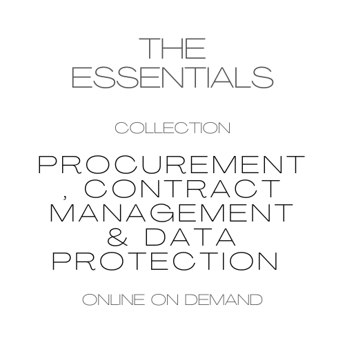 Online on Demand: The Essentials Collection in Procurement, Contract Management and Data Protection (E-Learning)