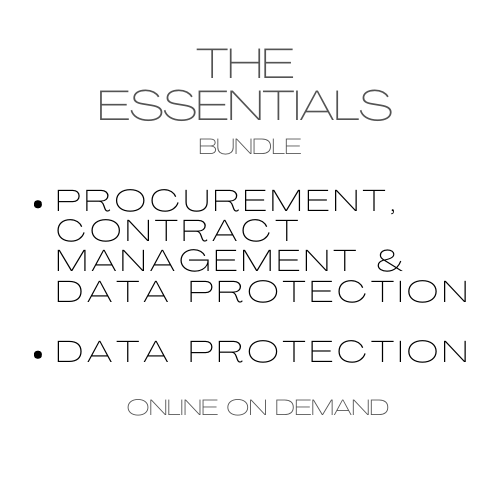 The Essentials Bundle: Procurement, Contract Management and Data Protection (E-Learning)
