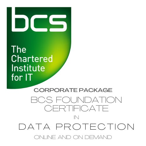 Online On Demand: BCS Foundation Certificate in Data Protection - Corporate Package for 5 People